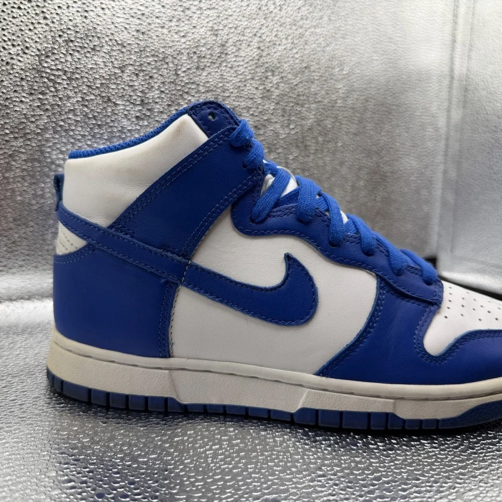 Size 6.5 Nike Dunk High Kentucky Mens Blue Excellent DD1399-102 White Game Royal